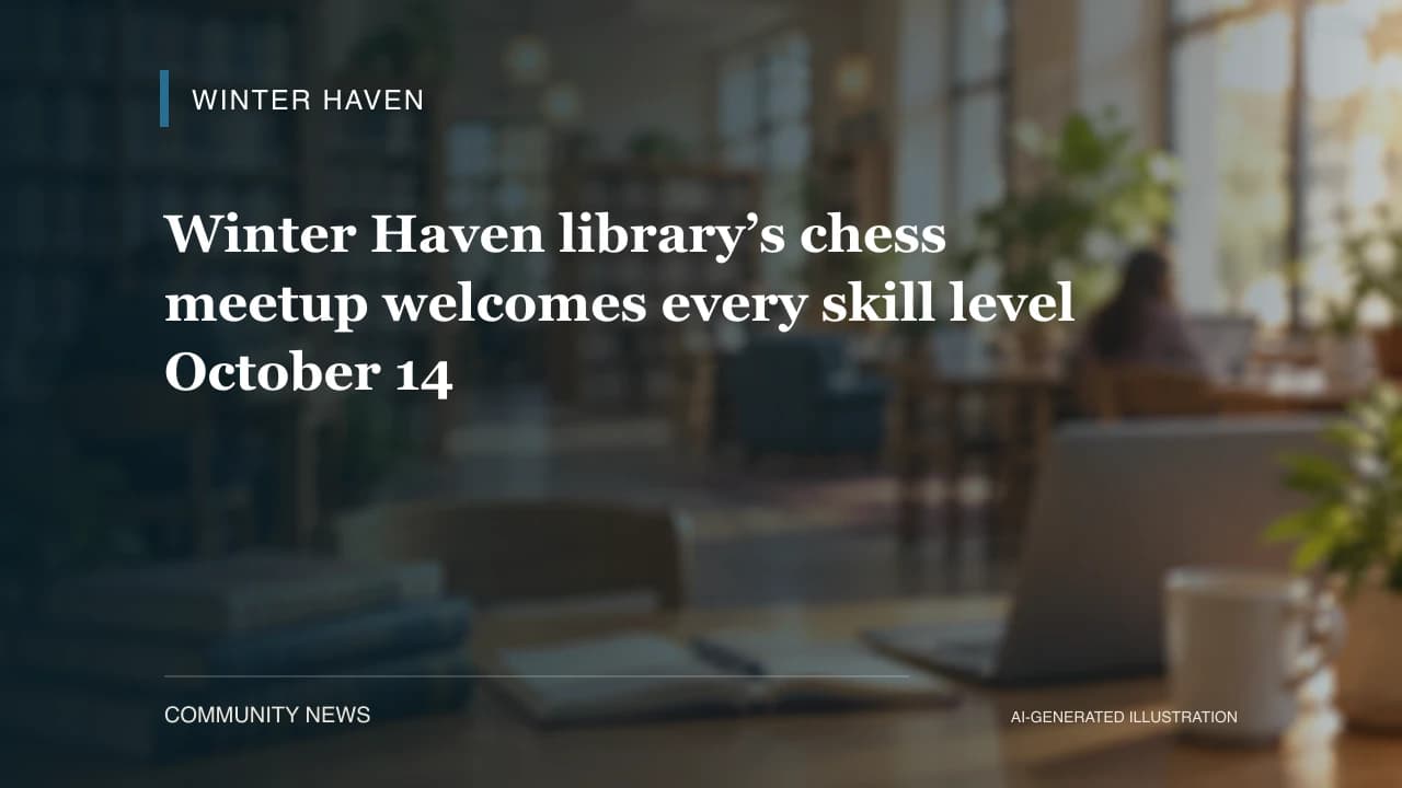 Winter Haven library’s chess meetup welcomes every skill level October 14
